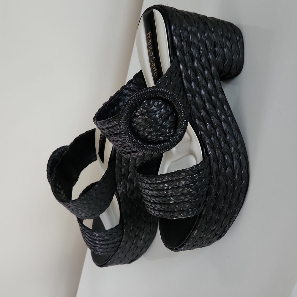 Franco Sarto Costa Woven Platform Sandals - Picture 4 of 10